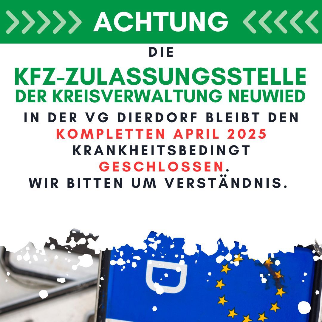 Zulasssungsstelle geschlossen - 1
