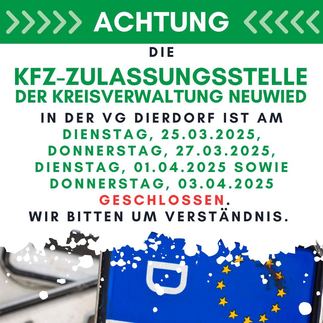Zulasssungsstelle geschlossen - 1