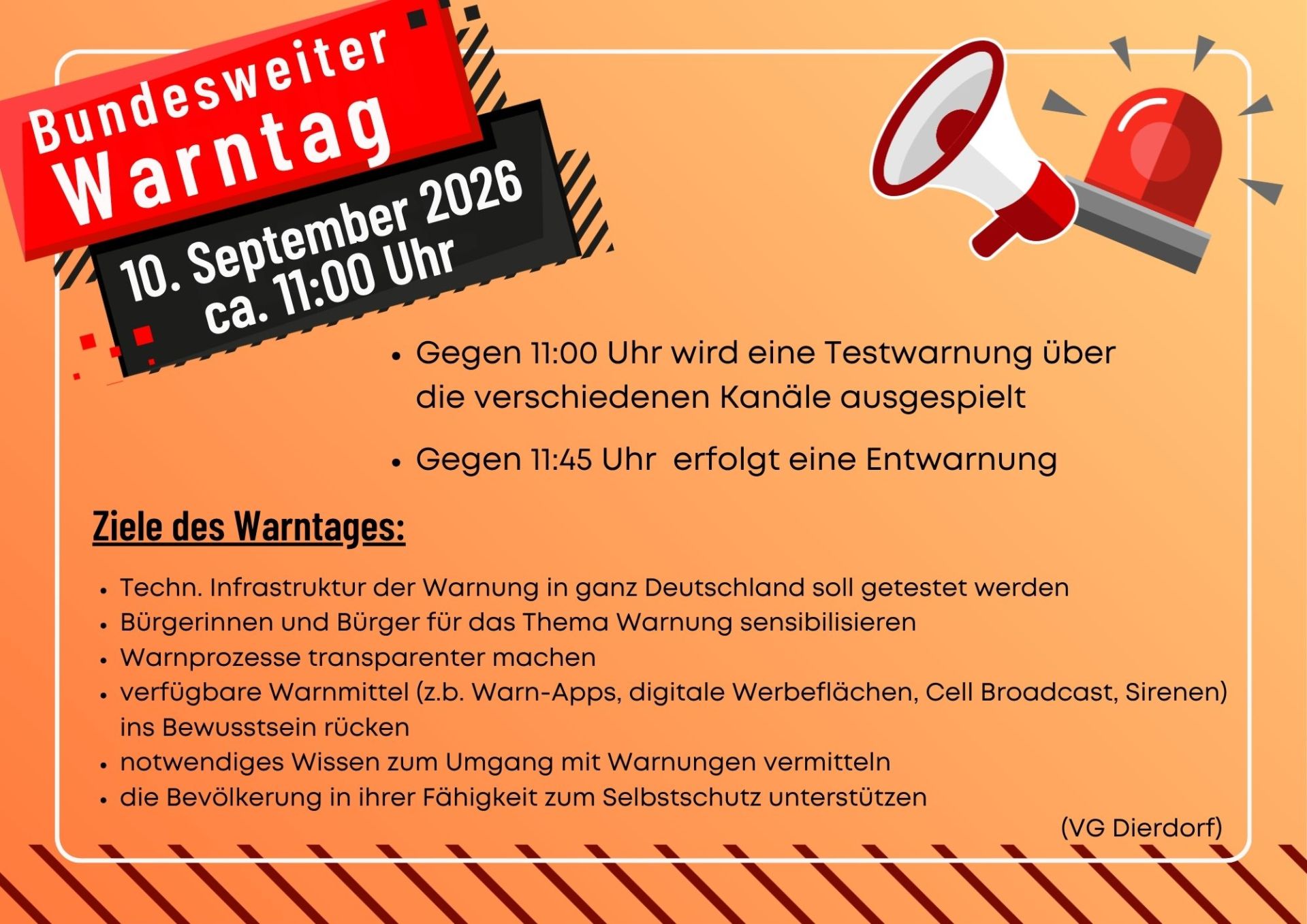 Kopie von Kopie von 5. Bundesweiter Warntag (A4 (Querformat)) - 1