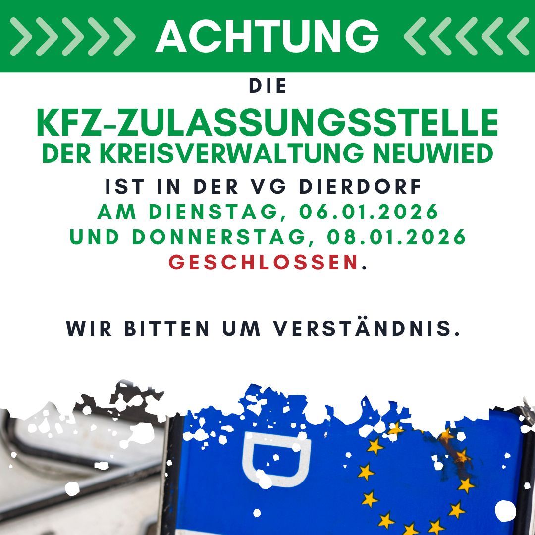 Kopie von Kopie von  Zulasssungsstelle geschlossen - 1