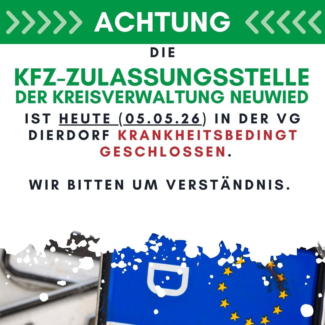 Kopie von Kopie von  Zulasssungsstelle geschlossen - 1