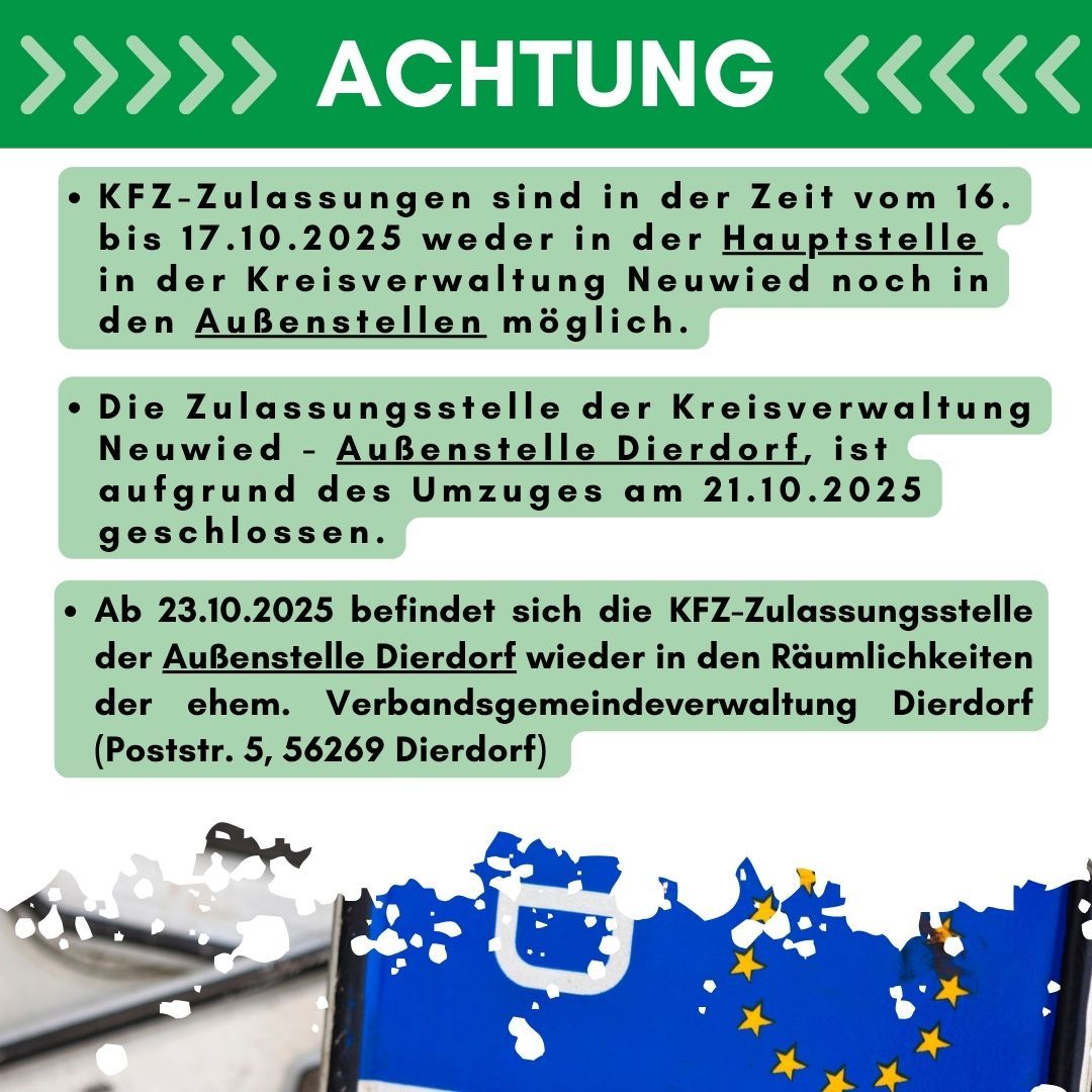 Kopie von  Zulasssungsstelle geschlossen - 1