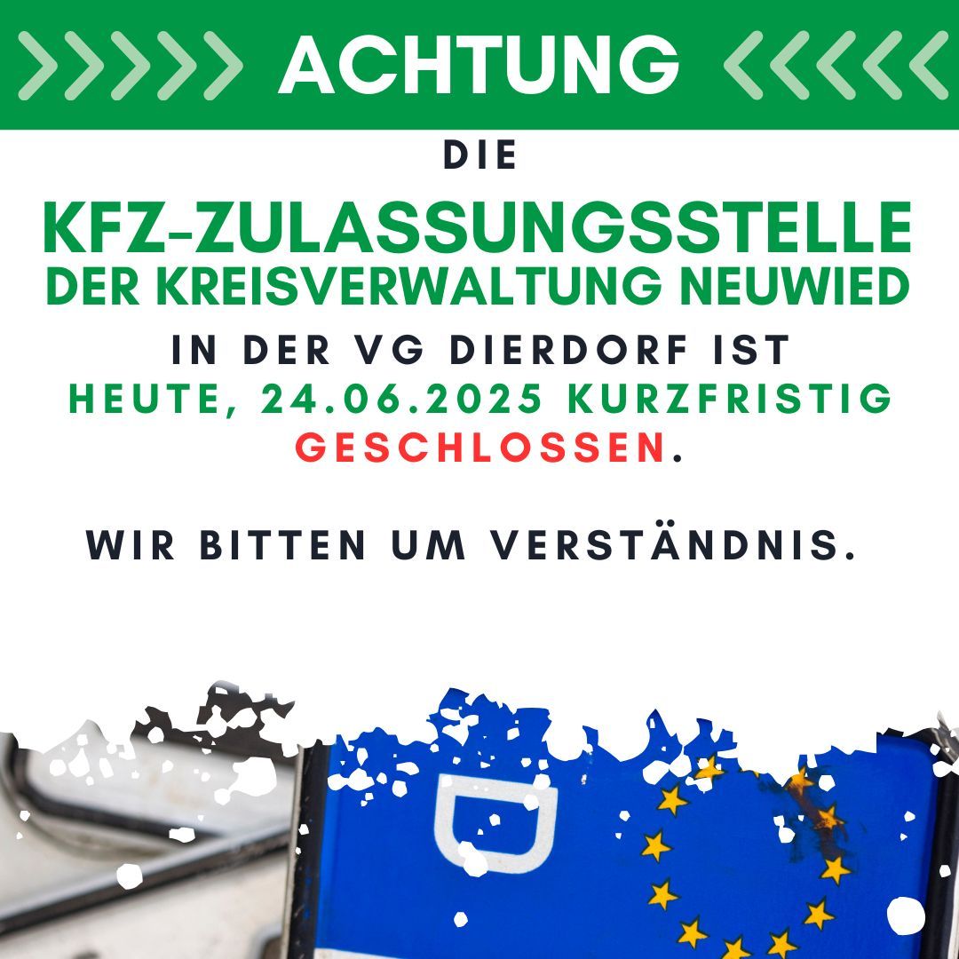 Kopie von Zulasssungsstelle geschlossen - 1 Kopie von Zulasssungsstelle geschlossen - 1