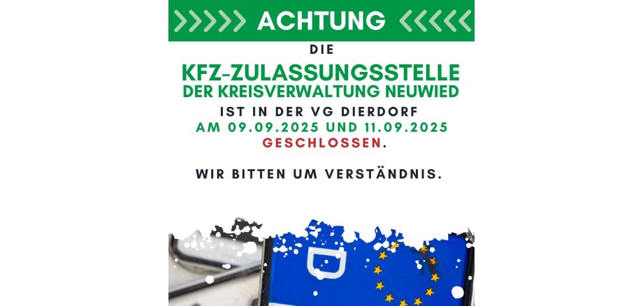 Zulasssungsstelle geschlossen - 1
