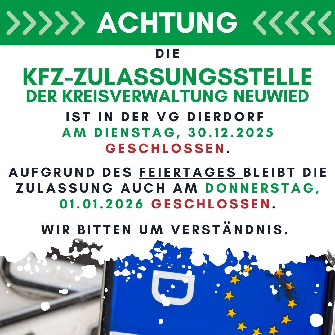 Kopie von Kopie von  Zulasssungsstelle geschlossen - 1