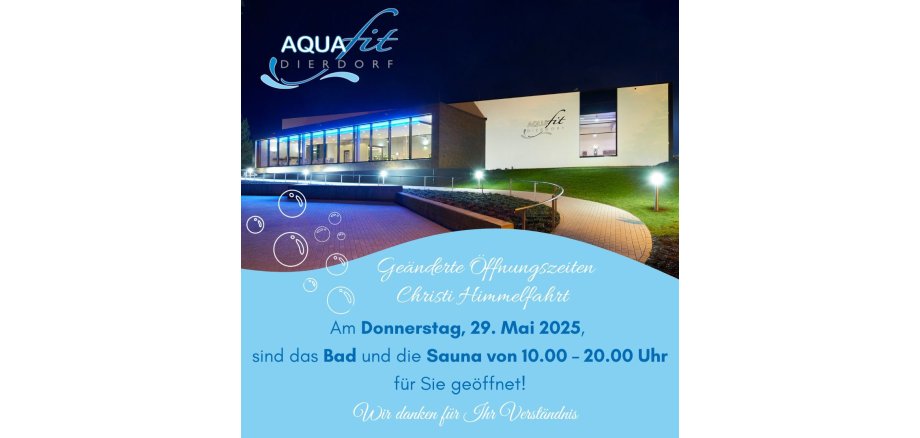 Geänderte Öffnungszeiten Hallenbad - 1