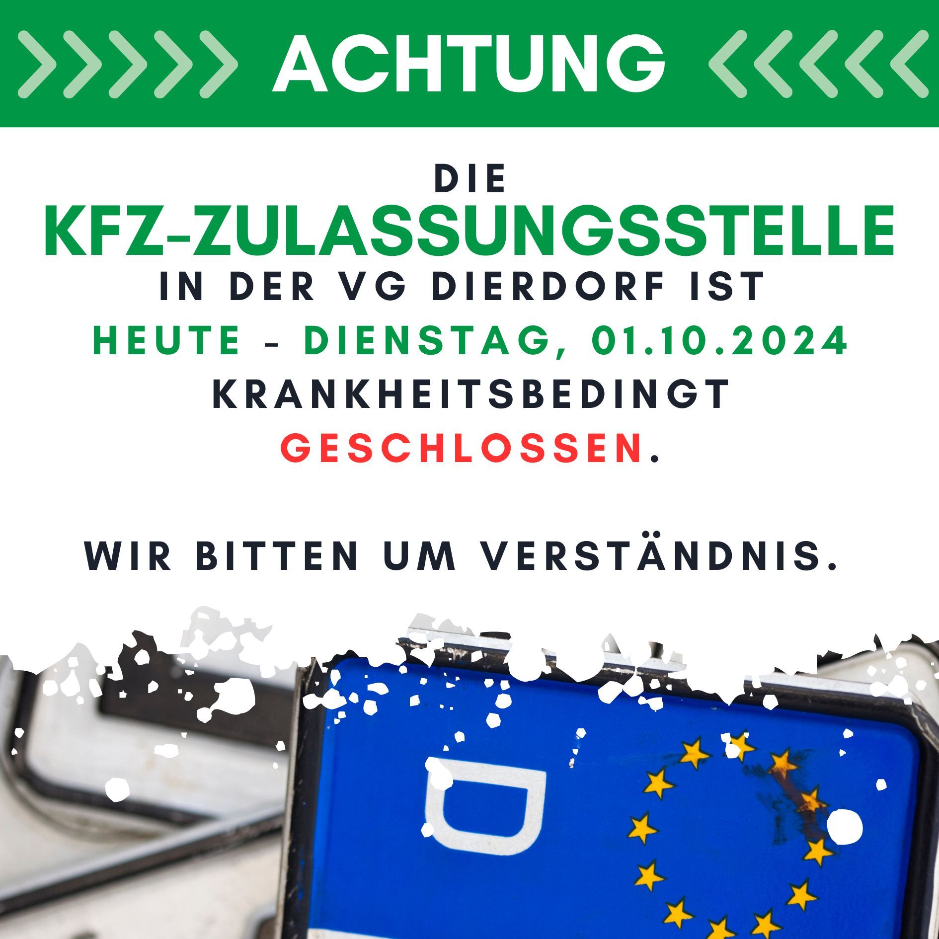 Kopie von Zulasssungsstelle geschlossen - 1 Kopie von Zulasssungsstelle geschlossen - 1